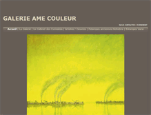 Tablet Screenshot of amecouleur.ch